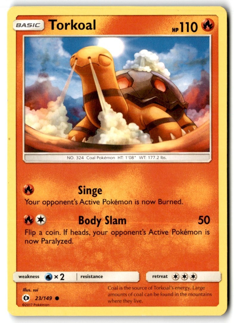 2017 Sun & Moon Torkoal #23 Basic/Common