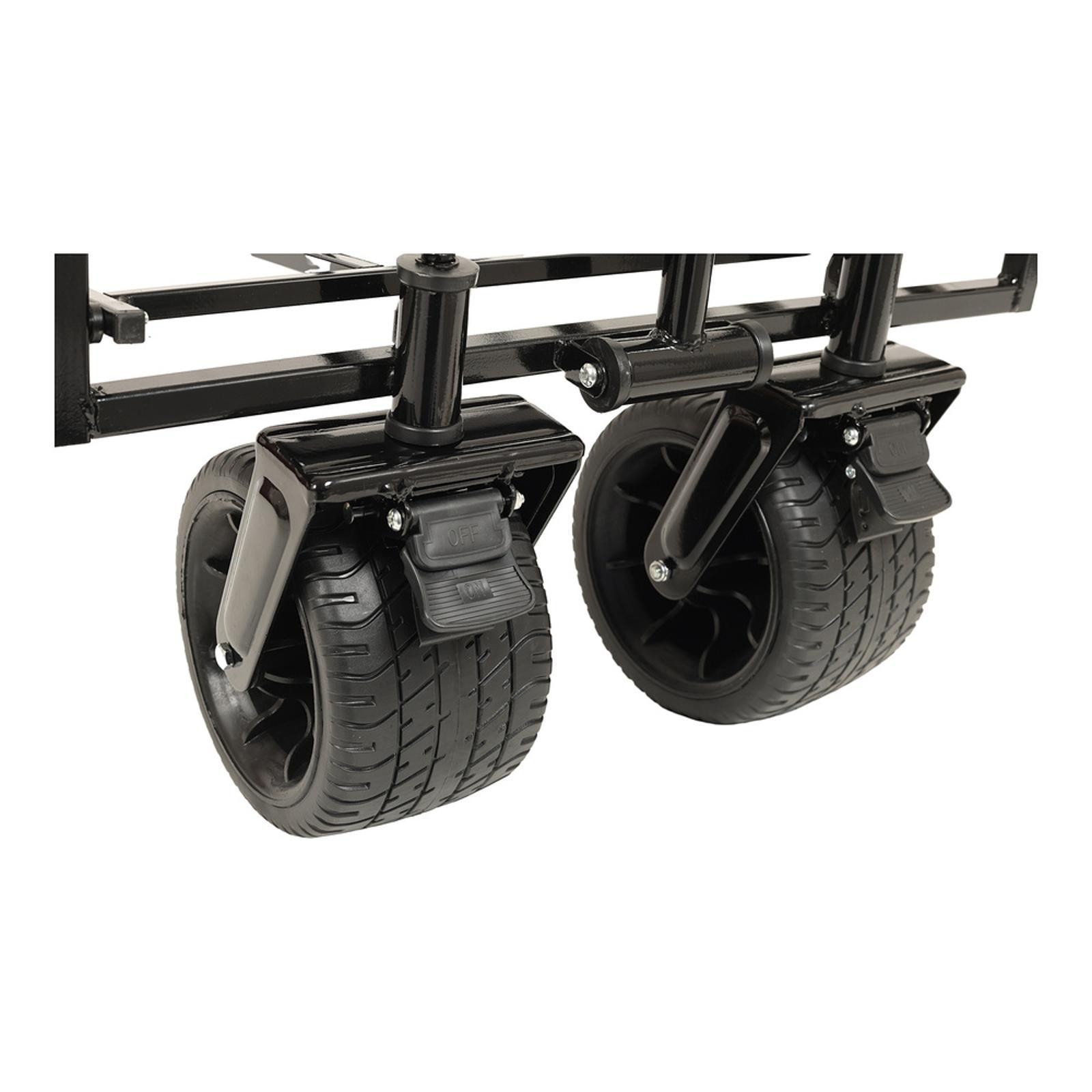 480lbs Foldable Wagon with Canopy & Net, All-Terrain 7" Whee