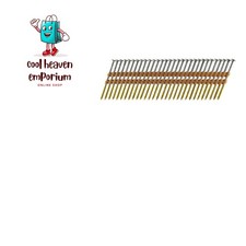 Round Head 3-1/4-Inch x .120 x 22 Degree Hot Dip Galvanized Ring Shank Plasti...