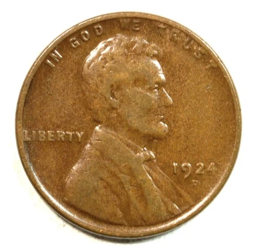 1924-D 1C BN Lincoln Cent- Choice EF- SMH 1610