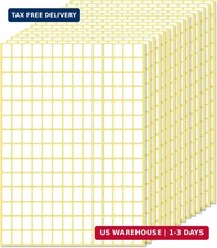 2940 Pcs White Small Price Tags Self-Adhesive Labels Writable Label Stickers ...