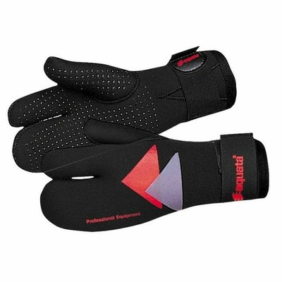 Tauchhandschuhe 3-Finger 6,5mm Neopren Kaltwasser Handschuhe NEU aquata G303S