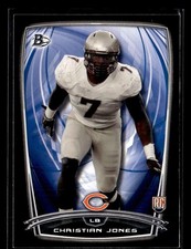 2014 Bowman #67 Christian Jones Rookies Black Rookie Card Chicago Bears. rookie card picture