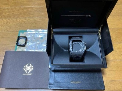 Golden Concept Watch Cover for Apple Watch Series 7 45mm Titanium Carbon Black F