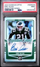 2024 PANINI DONRUSS OPTIC SIG SER #SSHEAN ERIC ALLEN PSA 9