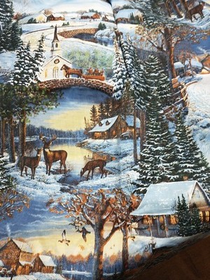 3 1/2 Yds Wild Wings Deer Wildlife SCENIC Sam Timm SPRINGS CREATIVE CP43795