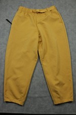Nike Pants Womens Large Yellow Elastic Waist Tapered Leg Lightweight CZ8940-204