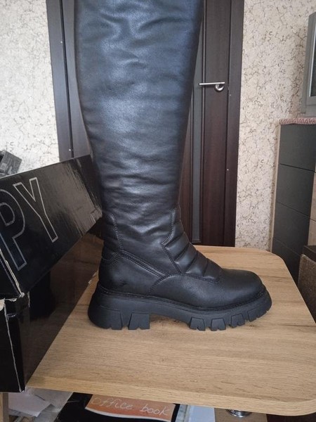 Women Anne-Marie Boots Black Leather 37