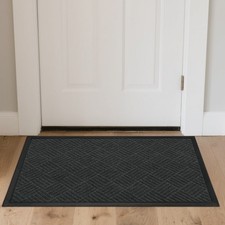 Front Door Mat Absorbent Muddy Dirt Resist Welcome Floor Mats 30"x18"/ 35"x23"
