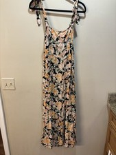 NWT American Eagle AE Floral Tie-Strap Midi Dress - Size M Spring Summer Flowy