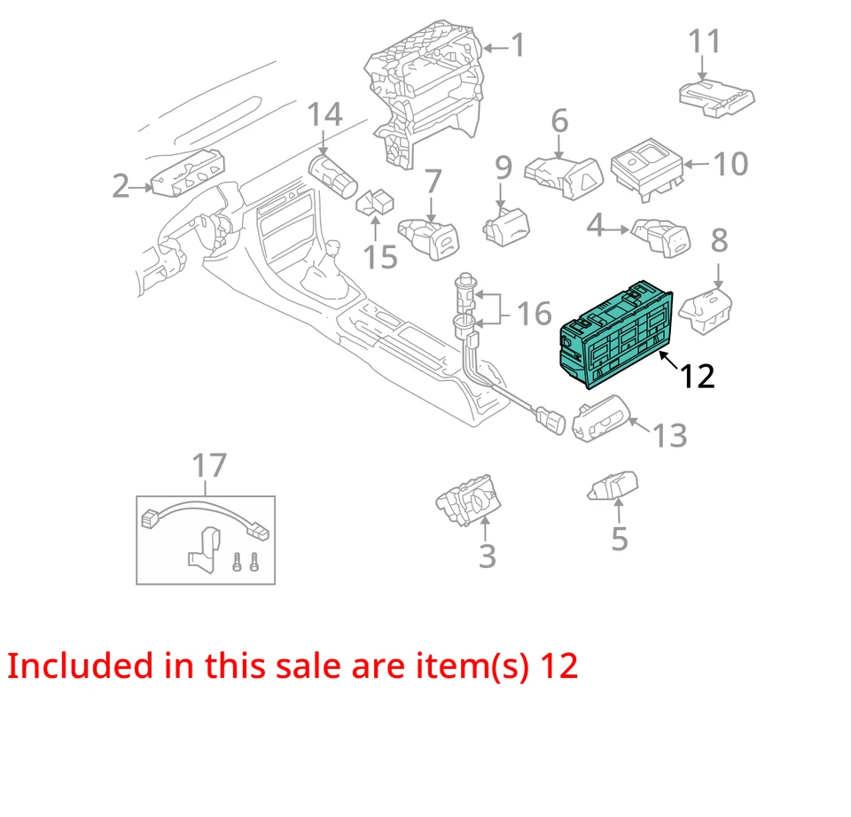 OEM Climate Control Heat/AC Convertible With Heated Seats 05-09 AUDI A4 1281877 Foto 3 de 4