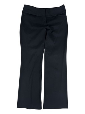 Express Studio Editor Black Mid-Rise Bootcut Dress Pants Women's Size 6 X 32.5