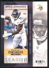 2013 Panini Contenders #99 Greg Jennings Minnesota Vikings Football Card 35624