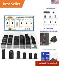  100 PCS CARBURETOR  VACUUM RUBBER CAP PLUG ASSORTMENT KIT INTAKE VACUUM LINES