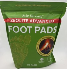 Sole Serenity Advanced Foot Pads with Zeolite, 20-Pack, New Sealed