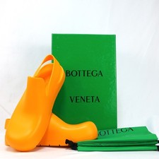 BOTTEGA VENETA Puddle Sandal Slingback Rubber Tangerine Size 43 28cm 658767 New