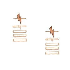 10Pcs Durable Zinc Alloy Watch Band Decorative Rings Assorted Colors