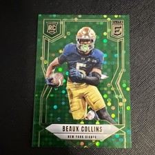 🔥🔥 2025 Panini Donruss Elite - Rookies Beaux Collins #143 Green Disco (RC)