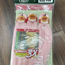 Outre X-Pression Pre-Stretched Synthetic Braid Hair Extension 42in Pink
