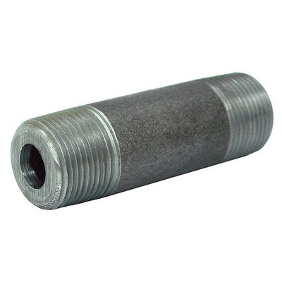 BECK 0332720408 Black Pipe Nipple,Threaded,1x4 In 14J807