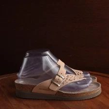 Mephisto Sandal WMS SZ EU 37 US 7 Tan Helen Perforated Leather Slip Comfort Shoe