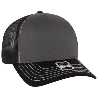 OTTO CAP 102-1318 Unisex 5 Panel Low Profile Mesh Back Trucker Hat
