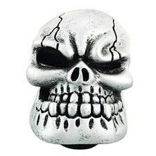 Skull Shift Knob Car Gear Stick Shifter Knobs Big Tooth Shifting Lever Silver