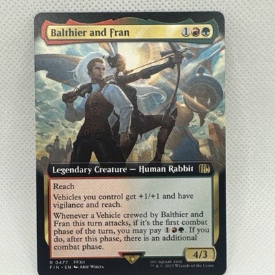 MTG - Balthier and Fran (Extended Art) Final Fantasy Regular NM Pack Fresh