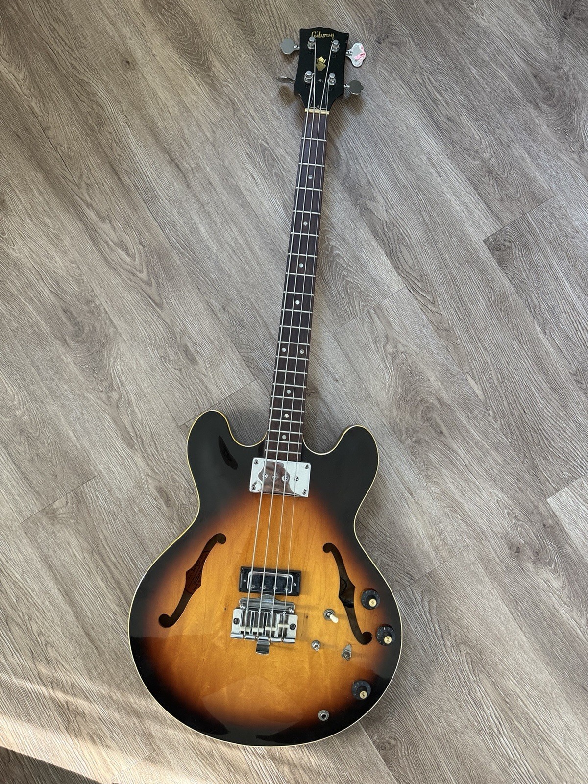 1968 Gibson EB-2D 2 Color Sunburst Electric Bass Guitar