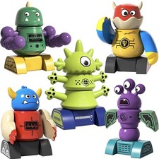 STEM Playset DIY Stacking Magnetic Alien Monster Robots Endless Combinations