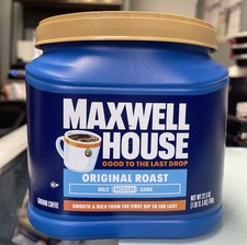 Maxwell House 09422 27.5 oz Canister Coffee - Original Roast New