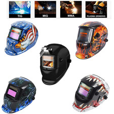 True Color Solar Auto Darkening Welding Helmet Arc Tig Mig Grinding Hood