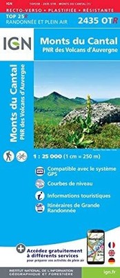 2435OTR MONTS DU CANTAL PNR DES VOLCANS DAUVERGNE ... | Buch | Zustand sehr gut