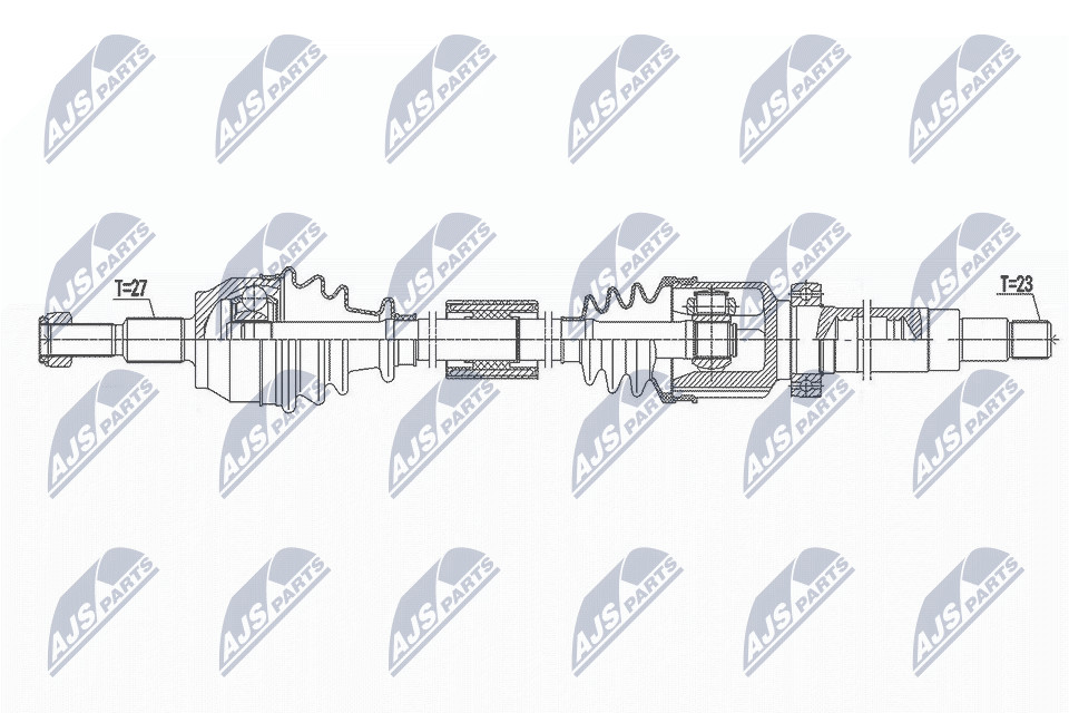 NTY NPW-FR-113 Drive Shaft for FORD