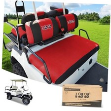 Golf Cart Front Rear Seat Covers for Yamaha G2 G14 G16 G19 G22, Club Car Red