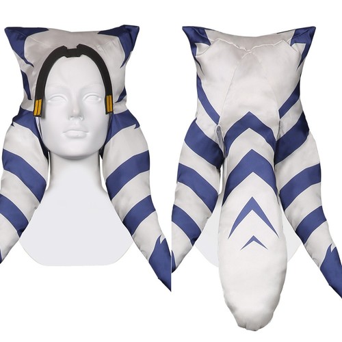 Star Wars Ahsoka Tano Cosplay Hat Headgear Costume Accessories Halloween Prop - Picture 3 of 7