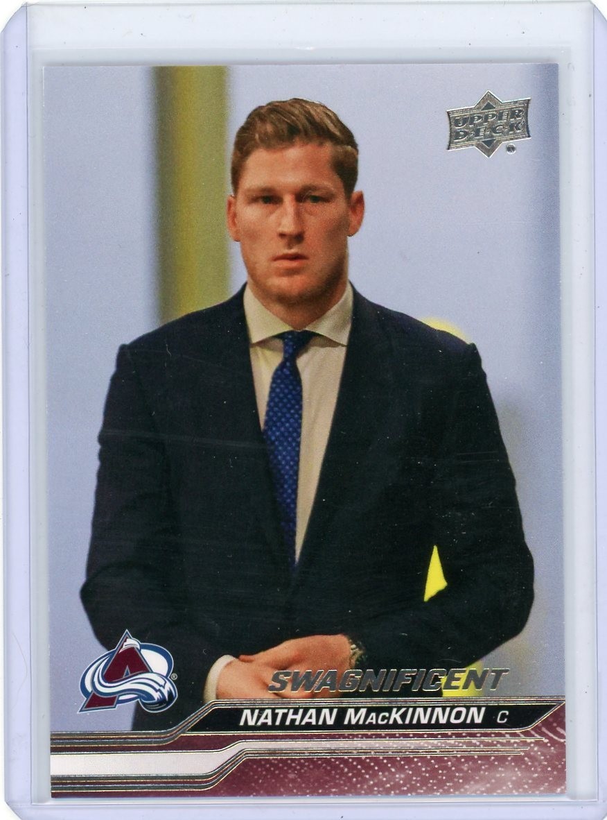 2023-24 Upper Deck Series 1 Swagnificent #42 Nathan MacKinnon