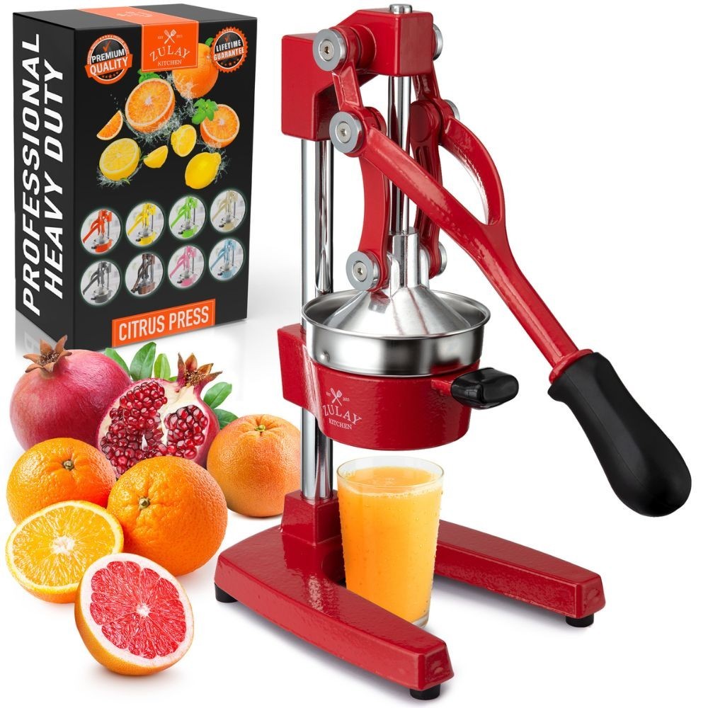 Zulay Kitchen Cast-Iron Orange Juice Squeezer - Professional