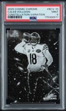 Topps 2025 Cosmic Chrome Caleb Williams Chicago Bears Constellation CHVar BCV-10