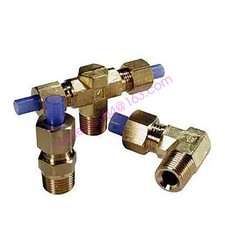 15PCS SMC KFT06B-00 Brass Fitting T-joint Embedded Connector ✦KD
