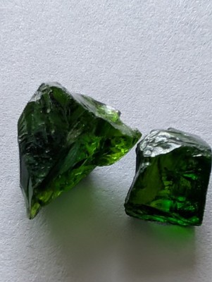 USA seller 6.95 ct IF flawless Chrome Diopside facet rough gemstone specimen