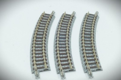 1:160 Spur N TOMIX 1113 Gebogenes Gleis C177 - 30° mit Holzschwellen - 3 Stück