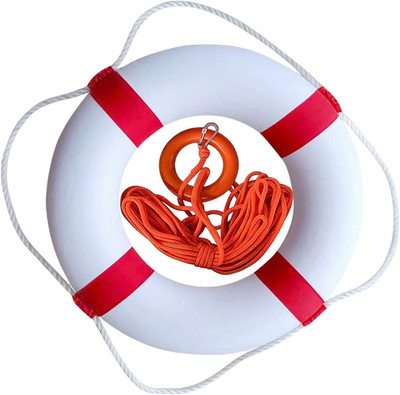 20 Inch Pool Safety Foam Life Preserver Throw Ring, Outdoor Throwable Flotation