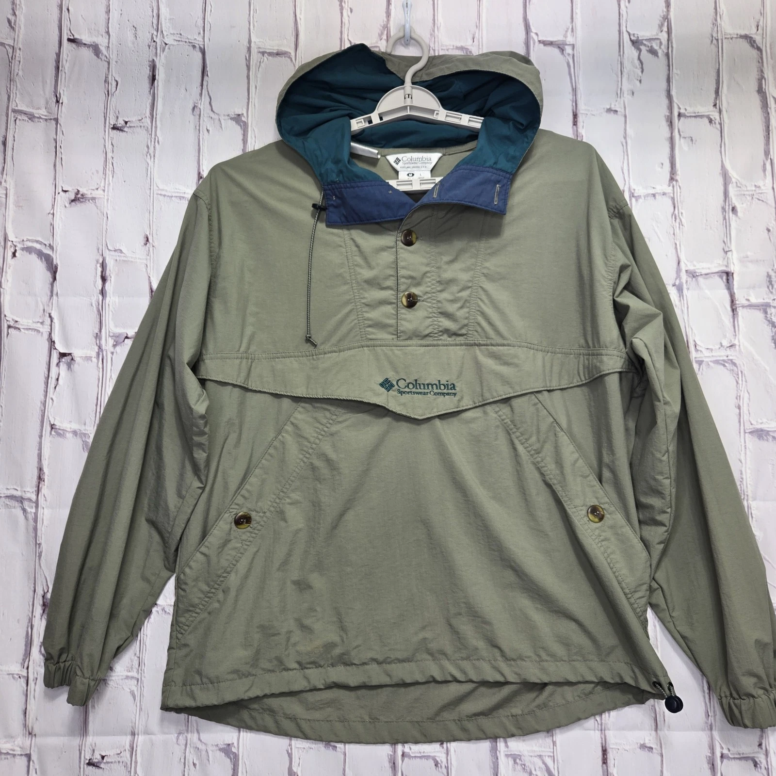 VTG Columbia Sportswear Windbreaker Pullover Jacket Mens Sz L Oversized Green
Opens in a new window
