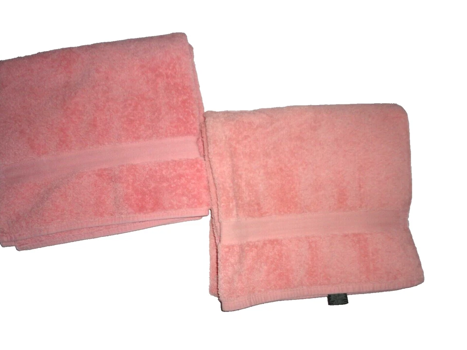 JUEGO DE TOALLAS DE BAÑO VINTAGE RALPH LAUREN CLÁSICO CORAL (2) 100% ALGODÓN 26X48 Foto 2 de 4