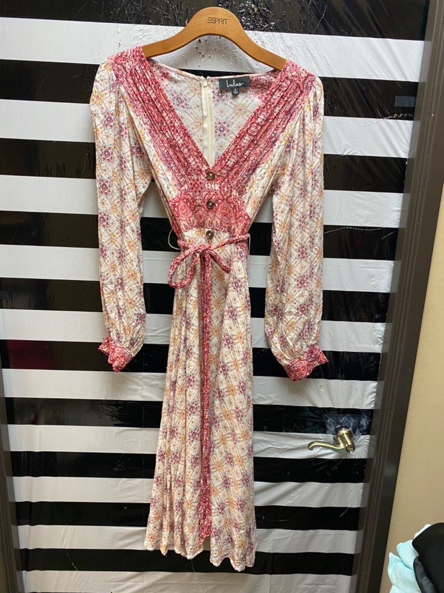 lulus long sleeve midi dress Women 