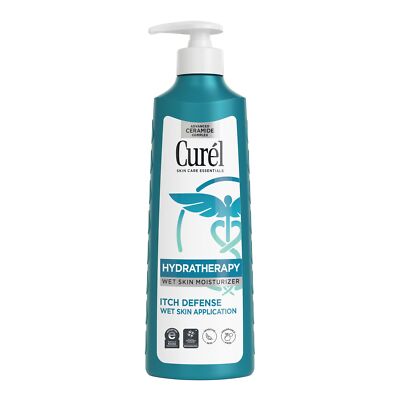 Curel Hydra Therapy Itch Defense Moisturizer Wet Skin Lotion with Advanced Ce...