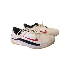 Nike Men's Golf Shoes Vapor Pro White Red Size 8 Lace Up   i27
