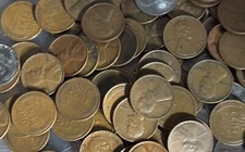 Lot 500 Lincoln Wheat Cents/Pennies (1909-1958).