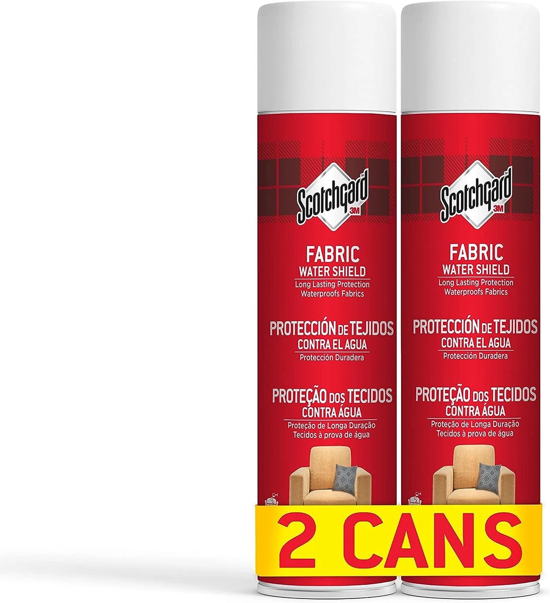 4 x Scotchgard Fabric Clothing Water Shield Repellent Waterproof Spray  400ml